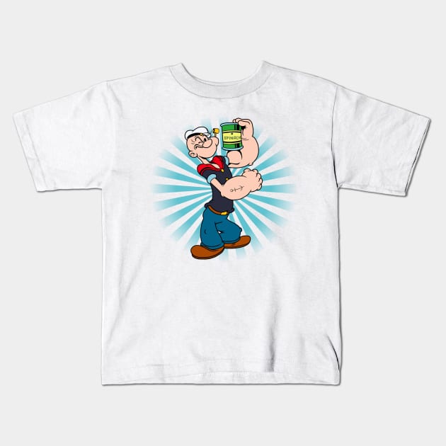 popeye Kids T-Shirt by randycathryn